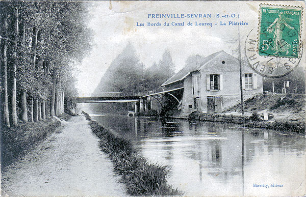 FREINVILLE-SEVRAN (S.-et-O.)Les bords du canal de Lourcq - La Plâtrière
